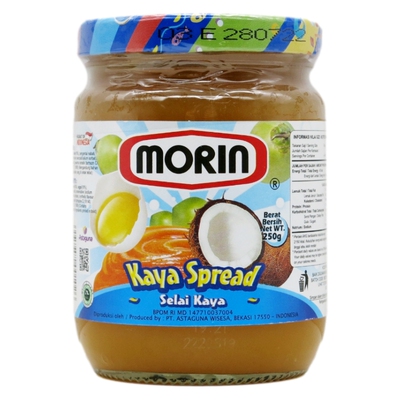 印尼morin咖也椰子吐司250g果酱