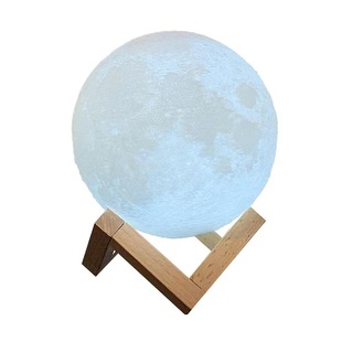 3D月亮灯手捧月球灯摄影道具充电遥控圆球新年创意月球摆件礼物