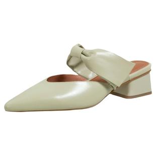 SHERO牧野 包头凉鞋女高跟鞋跟穆勒鞋春夏包头拖鞋外穿简约单鞋子