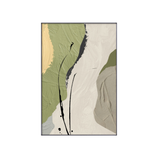 现代抽象客厅装饰画沙发背景墙肌理感挂画轻奢极简落地画入户玄关