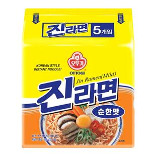 韩国进口不倒翁金拉面热真韩式泡面辣味芝士泡面辛拉面速食方便面