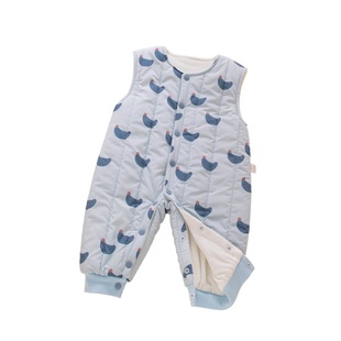 背带裤婴儿秋冬季女宝宝男小月龄夹棉裤子男宝裤裆部按扣加绒外穿