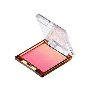 日本excel腮红渐变高光一体盘修容三合一膨胀色蜜桃橘色苹果自然