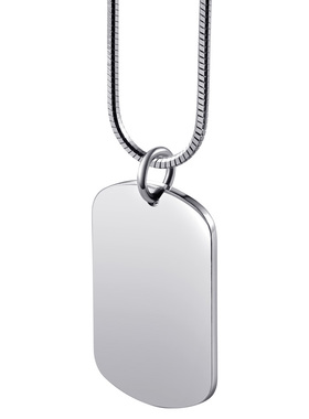 999纯银军牌吊坠定制刻字项链潮