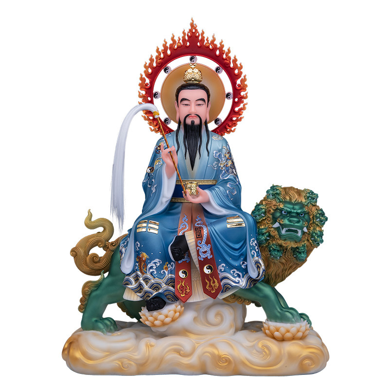 九头狮太乙救苦天尊神像汉白玉坐骑太乙真人神像家用桌面供奉摆件