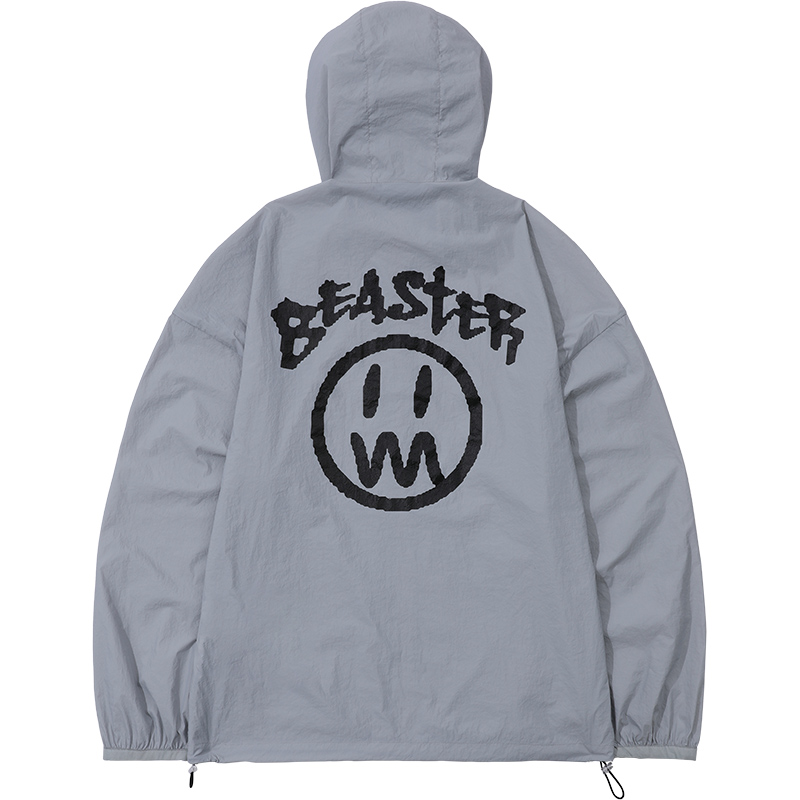 BEASTER鬼脸钓鱼防晒服男款夏防紫外线防晒衣女透气皮肤衣