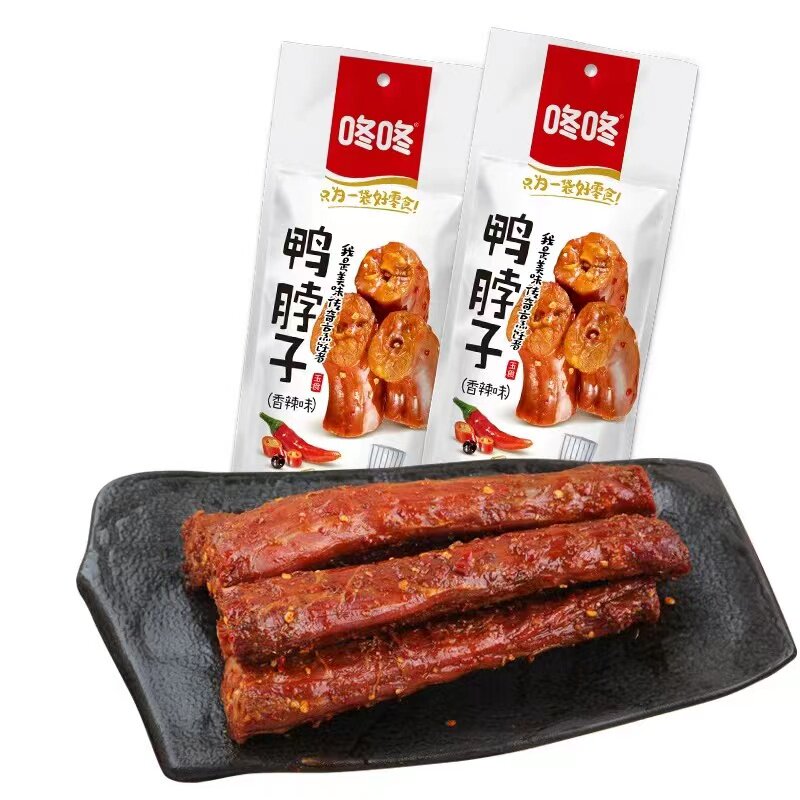咚咚香辣鸭脖鸭肉下酒菜