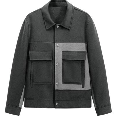 GXG男装灰色时尚短款大衣 2023年冬季品GEX10629354