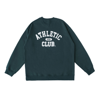 ABDP24新款男士美式圆领卫衣落肩宽松运动休闲印花套头潮流街头