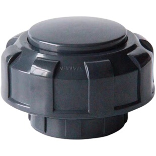 台湾三厘UPVC活接管帽PVC由令盲活接塑料水管活动堵头20 25 32 40