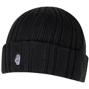 安踏欧文针织帽冬季保暖加绒冷帽抓绒帽毛线帽刺绣百搭简约情侣