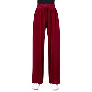 秋冬季新款太极裤升级南韩绒加厚太极拳练功服男女同款武术表演服