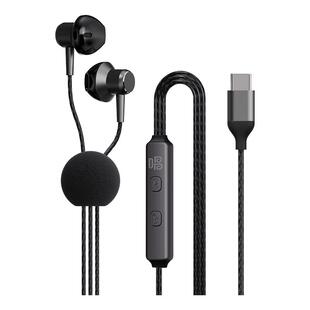 唱吧小巨蛋K歌耳机有线直播声卡自带耳返专业K歌直播录歌麦克风