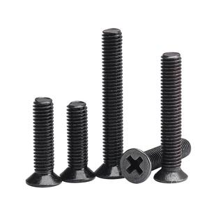 促黑色KM加硬十字沉头机螺钉平头螺丝M1M1.2M2M3M4M5M6*4*5x6x7/8