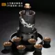 06 Маленький серебряный серебряный Dragon 9 -peece Liquor+Candlestick