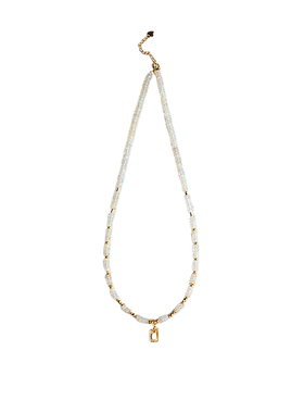 天然欧珀项链女小众手工串珠串珠