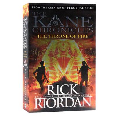 进口英文原版正版 The Kane Chronicles 埃及守护神系列 The Throne of fire 火宝座 Rick Riordan 科幻小说