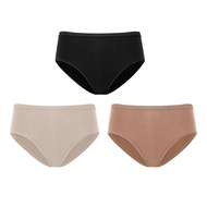 【89/5条】TWOPIECESupersoft纯色莱卡棉中低三角内裤舒适