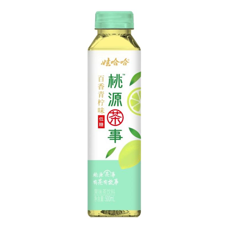 娃哈哈果味果汁茶低糖饮料500mL×15瓶荔枝青提百香 整箱桃源茶事