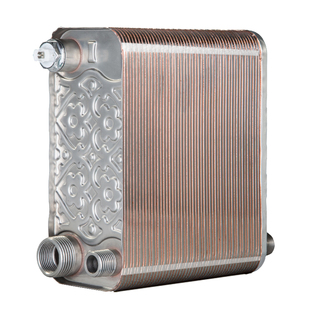 鲁本斯换热器家用卫生间暖气片热水交换器过水热钎焊板式即热洗澡