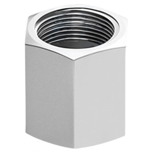 304不锈钢加厚高压内丝直接六角数控内螺纹直通管箍接头2分3分4分