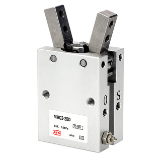 HFY小型气动手指气缸MHC2-10/16D/20/25/32D机械手支点型气爪夹爪