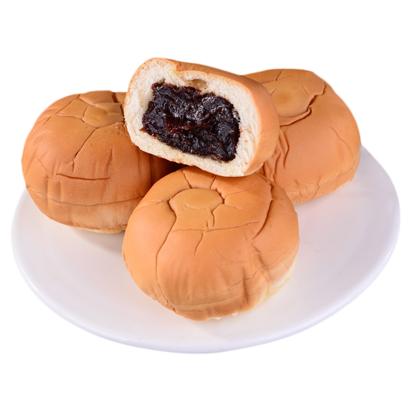 红豆夹心欧包豆沙馅软面包营养早餐整箱夜宵充饥即食代餐速食休闲