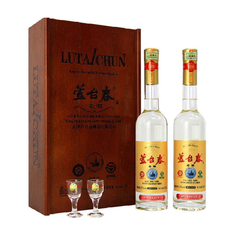 芦台春53度纯粮老酒450ml*2瓶
