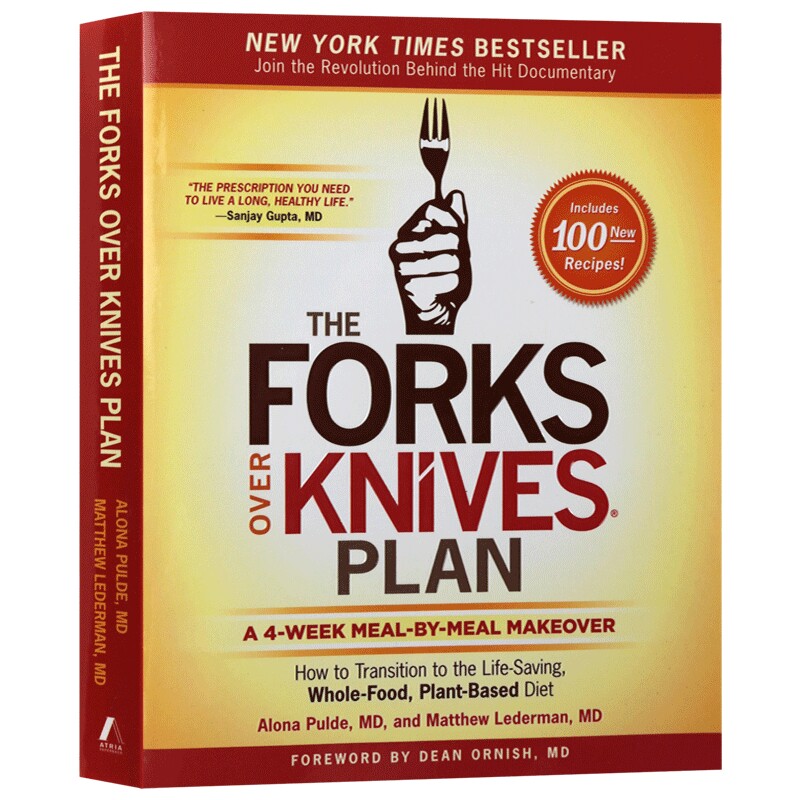 The Forks Over Knives Plan 刀叉下的秘密 餐叉胜于手术刀计划进口原版英文书籍