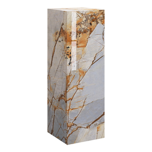 高端大理石摆件底座轻奢高级感2026新款岩板花架子客厅落地式