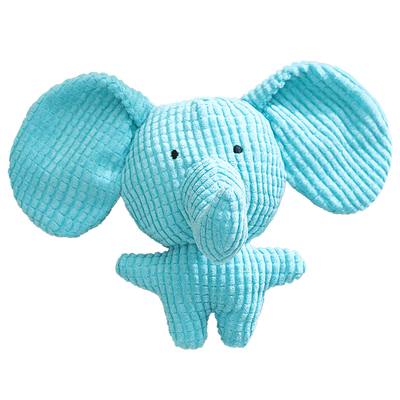 大耳朵蓝色小象玩具，一咬就发声