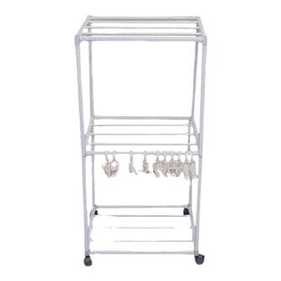 阳台晾晒袜子夹收纳神器落地架子多功能可移动晒内衣内裤专用衣架