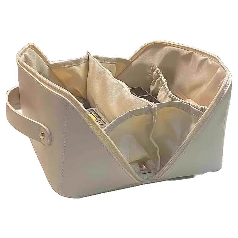 化妆包女2025新款便携式大容量手提化妆刷收纳包高端旅行洗漱包袋