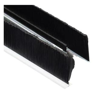 H F型铝合金条刷工业机床挡水条刷机柜防尘毛刷窗门底密封毛刷条