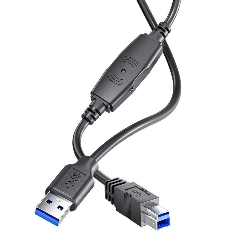 斯格USB3.0打印机数据线带放大器