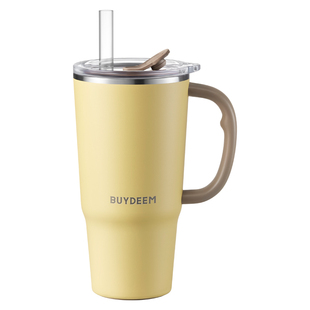 新品北鼎巨无霸吸管保温杯316L不锈钢大容量水杯女随行保冷冰霸杯