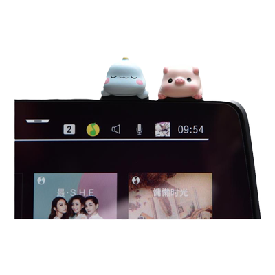 卡通趴趴显示屏后视镜摆件