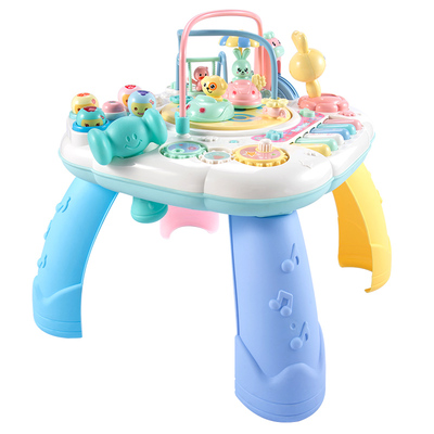 中英早教游戏桌周岁礼盒碰碰车