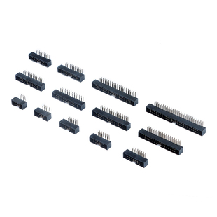 DC3-6/8/10/12/14/16/20-50P弯针2.0mm间距简易牛角插座IDC连接器