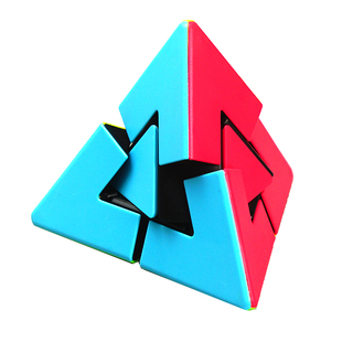 泛新二重奏枫叶火山三明治扭曲镜面异形碳纤维金字塔幼儿园魔方