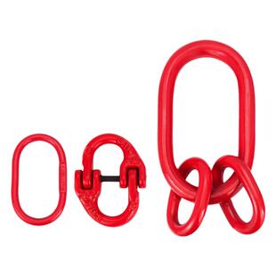 蝴蝶扣起重合金钢强力环子母环链条链接扣双环扣长吊环圆环吊索具