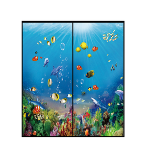 衣柜推拉门定制彩绘衣柜门定做高光移门钢化玻璃衣柜门壁柜滑动门