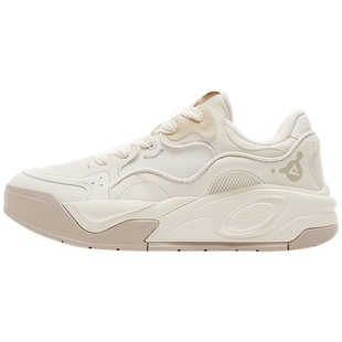 匹克态极女鞋白色百搭板鞋冬季2026新款皮面保暖运动鞋厚底休闲鞋