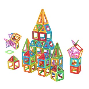 磁力片儿童磁吸积木磁铁棒磁片男童女孩宝宝益智拼装拼图彩窗玩具