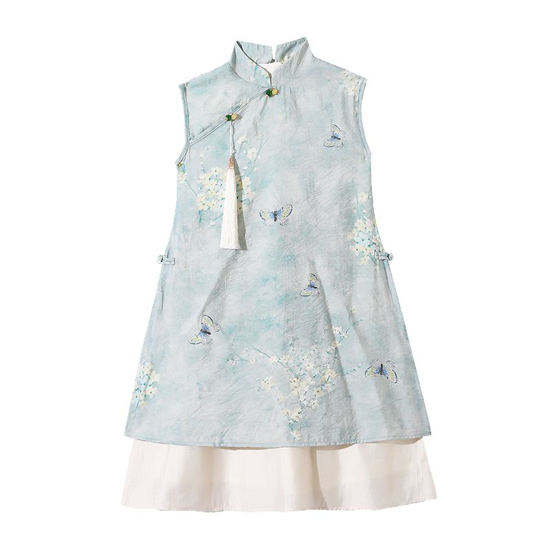 女童旗袍夏季中式改良汉服连衣裙