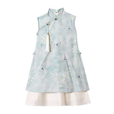 女童旗袍夏季中式改良汉服连衣裙