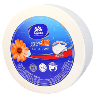 维达大卷纸4层卷筒纸加厚厕所卫生纸大盘纸酒店1190节12卷VS4881