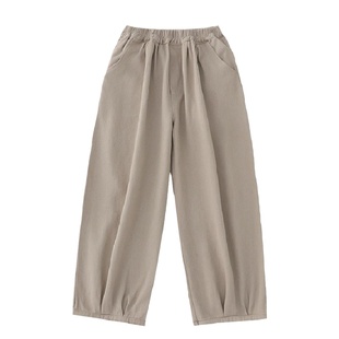 踏进银河 日系百搭宽松复古工装萝卜裤小个子遮肉九分阔腿裤春夏