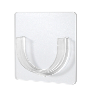 免打孔伸缩杆托贴家用厨房门窗帘支架横杆无痕强力挂钩半圆固定器