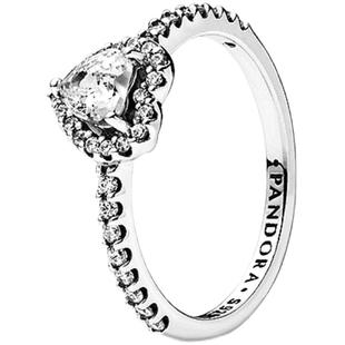 Pandora潘多拉崇高的心戒指爱心设计闪耀简约礼物